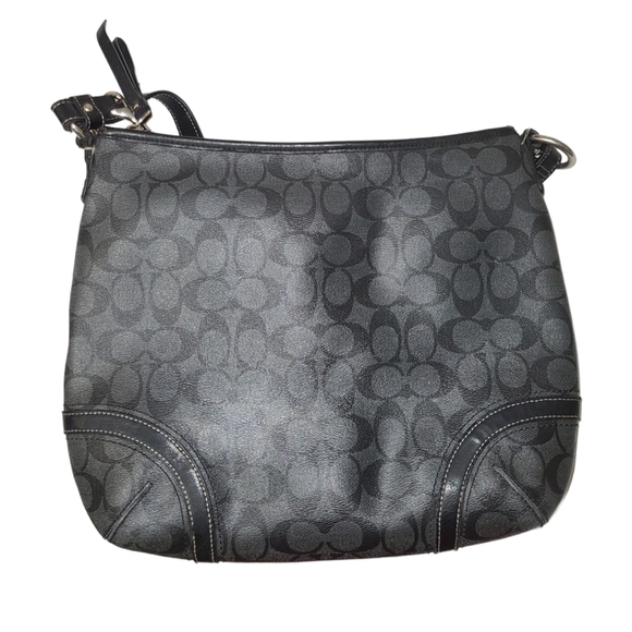 COACH PURSE PEYTON SHOULDER BLACK BAG ADJUSTABLE STRAP - Picture 2 of 16